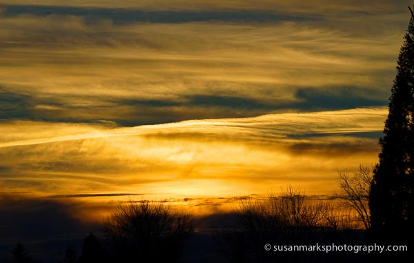 Winter Sunset, Washington, USA